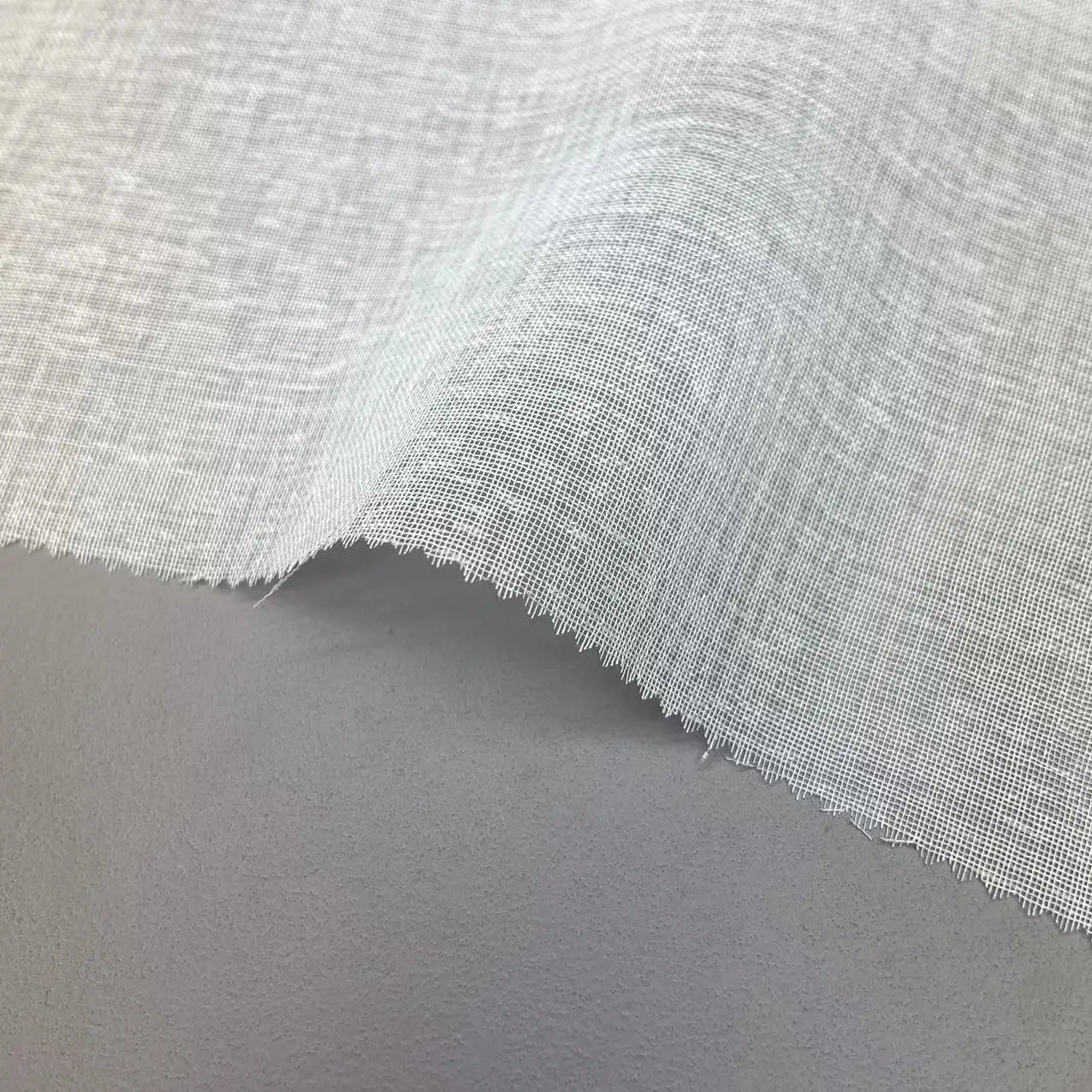 Factory Supply hot sell polyester linen look voile fabric sheer fabric curtain fabric