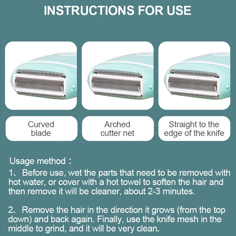 Other shaving hair removal products Waterproof Portable Mini Electric Shaver Epilator Hair Removal