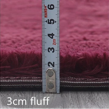shag non-slip rugs living room rounded fluffy carpet circular solid color fuzzy floor mat furry soft rug