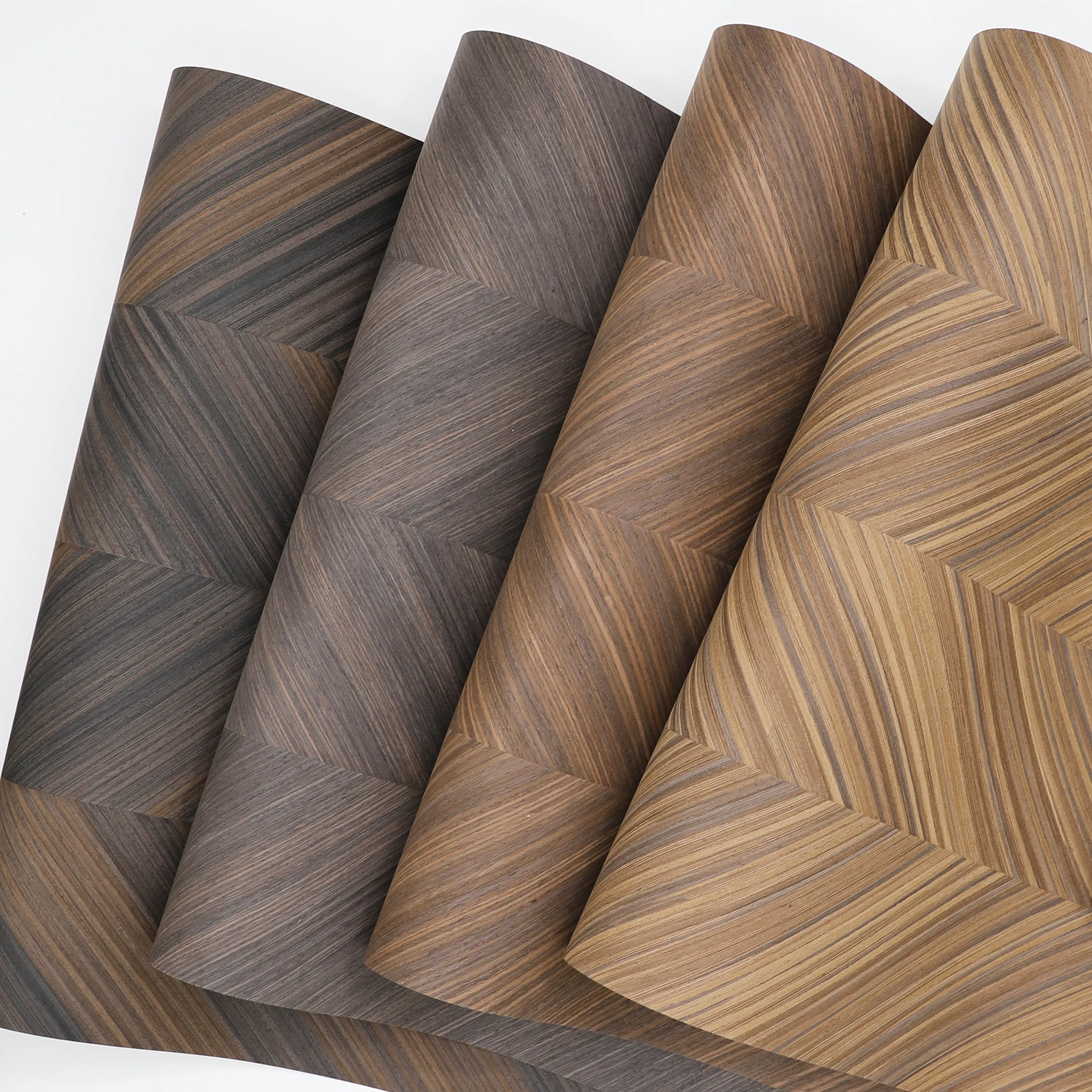 Greenland stripe Engineered Wood Veneer Collage Series table flooring Furniture Door Plywood skin Wallpaper For Home Decoration