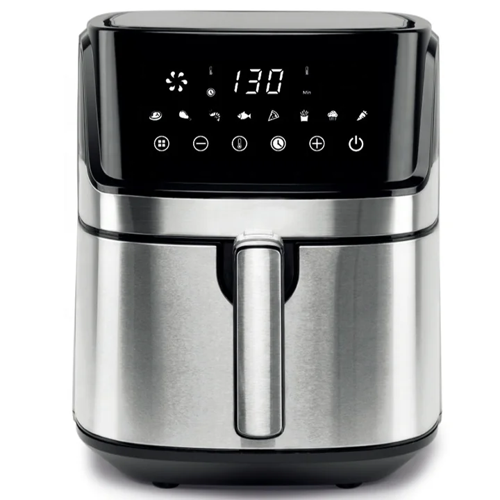 Hot Air Fryers with Digital LED Touch Screen 6l 8-12 Presets Preheating and Keeping Warm Air Fryer