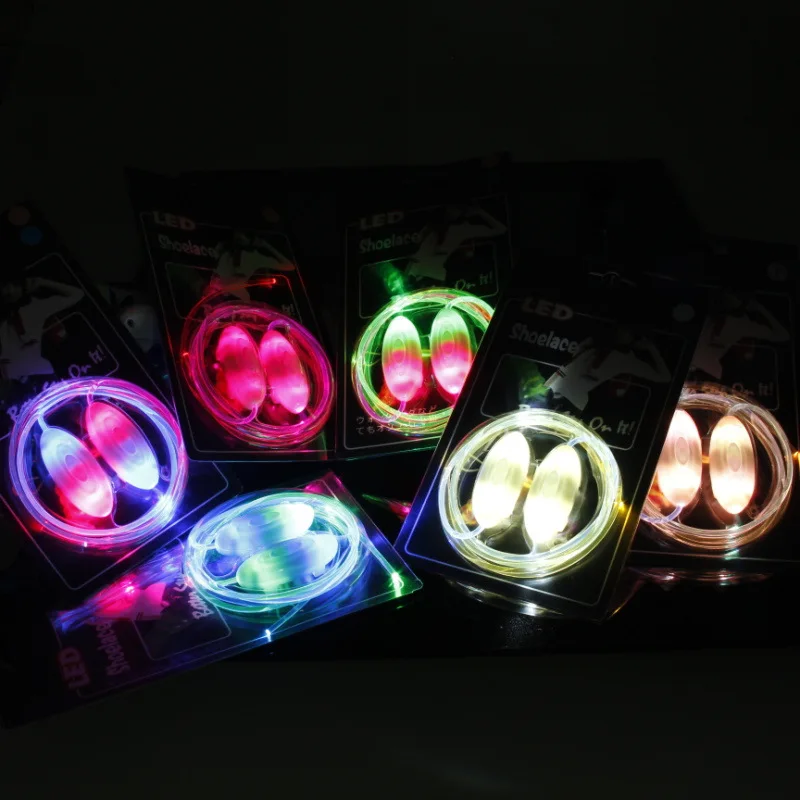 2024 LED Fashion Luminous Shoelaces Fluorescent Creative Gifts Dance Concerts Flash Jewelry Wholesale