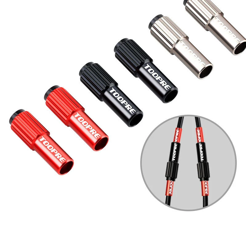 2PCS Road Bike Shifter Cable Line Parts 4mm Regulator Micro Adjustable Screws MTB Bike Brake Cable Gear Shift Connector