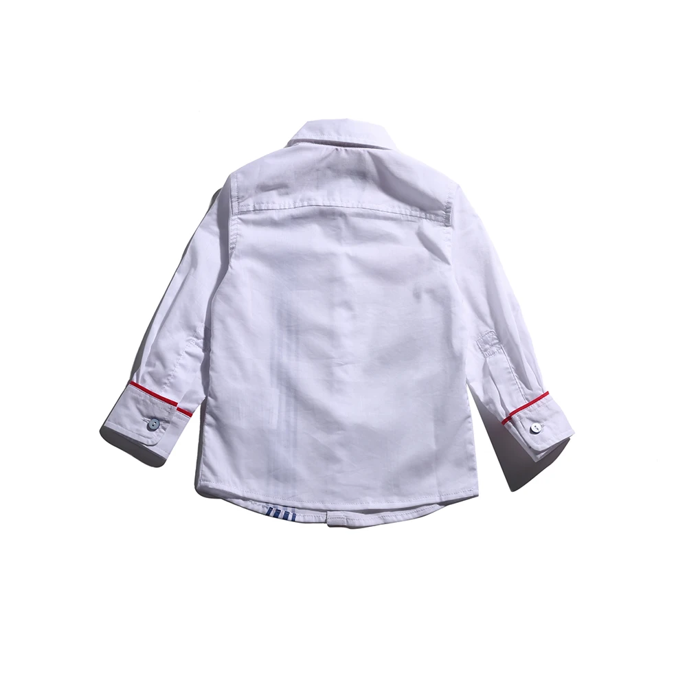 
2019 white kids toddle long sleeve shirts for boys 