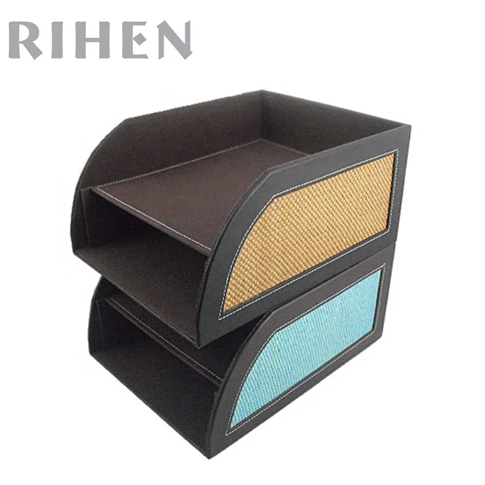 
File Tray Desk Organizer 2 Layer Stationery Stackable 