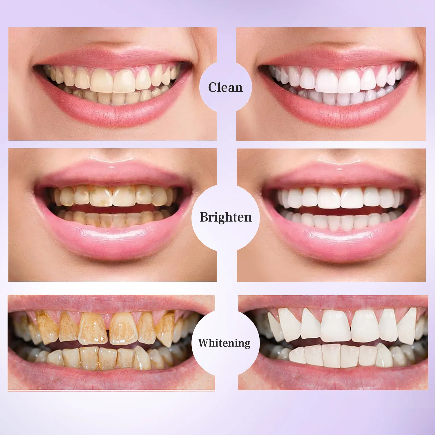 v34 Purple toothpaste to remove smoke stains teeth whitening toothpaste