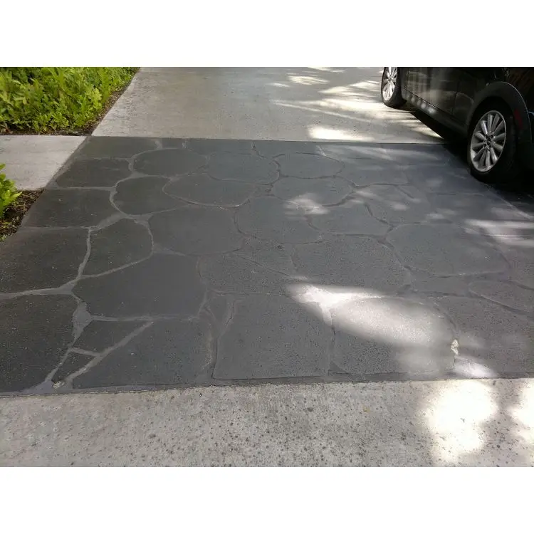 natural puka lava black basalt stone stepping paver tile