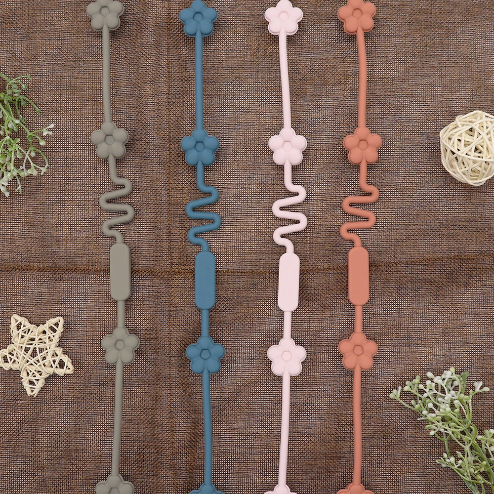 Melikey New Design Stretchable Anti-drop Baby Toy Strap Baby Toddler Toy Bottle Teether Harness Pacifier Strap