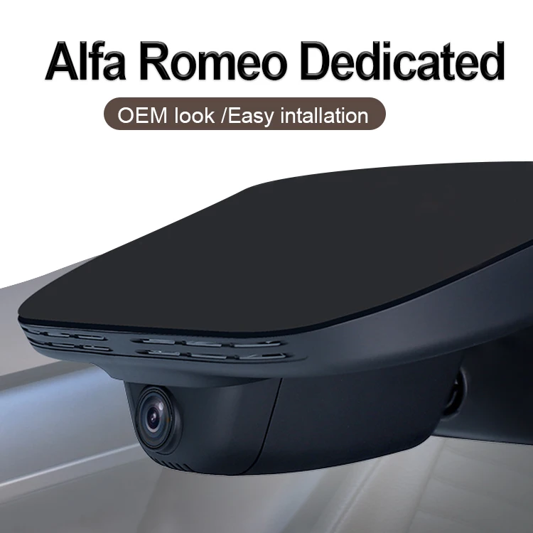 Car DVR Dashcam Integrated OEM Look Dash Camera Wifi 4K Dash Cam for Alfa Romeo