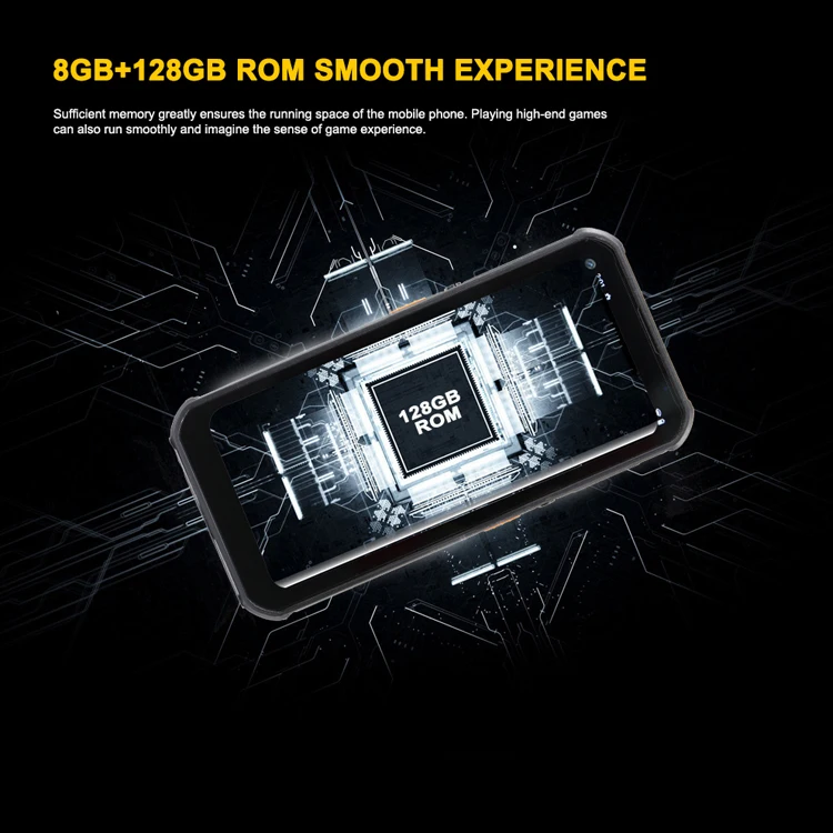Phonemax 6.35inch GPS 4G fingerprint NFC Android10 8+128G big battery military Atex explosion proof ip68 rugged phone