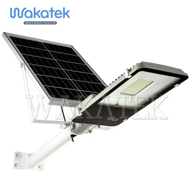  Wakatek 12 в 30 Вт 40 50 60 80 пластина наружный яркий светодиодный умный Солнечный уличный светильник Нигерия все одном встроенные солнечные панели для
