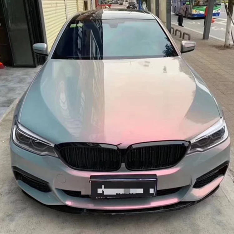 Multiple Colors 1.52x15m Roll PVC Self Adhesive Pvc Pearl Metal Grey Black Matte To Red Holographic Car Wrap Vinyl Film Sticker