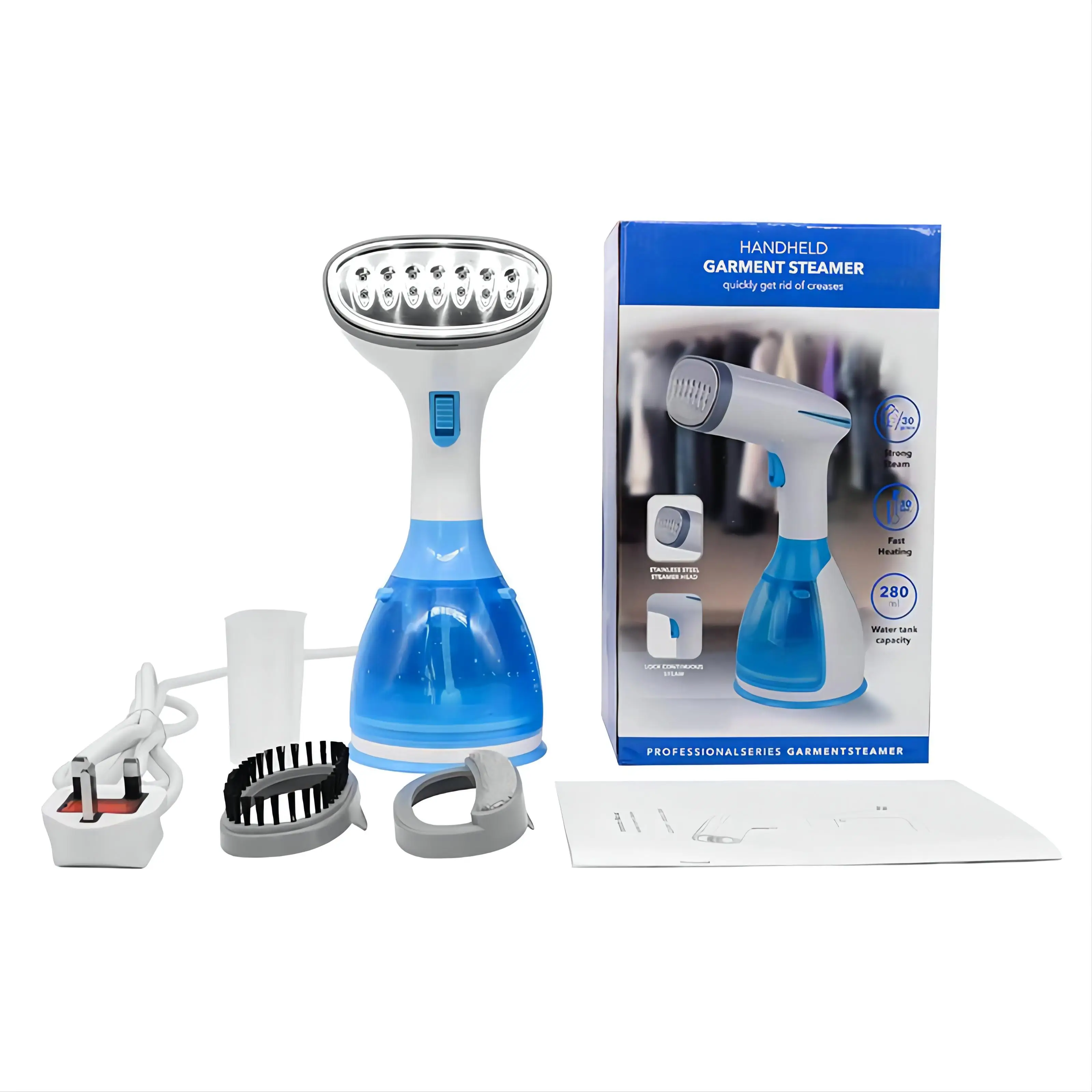 Profession Handheld Fabric Steamer Fast-Heat Garment Steamer for Travelling Portable Steam Iron