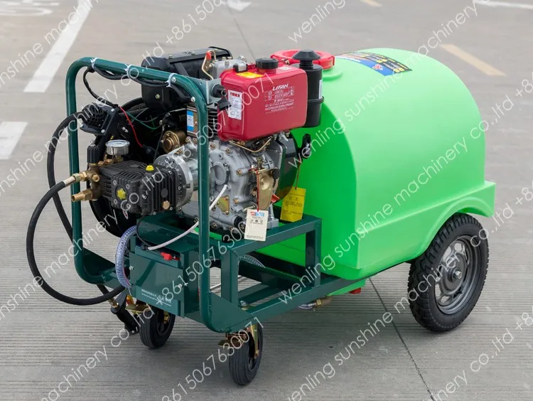 Movable 280Bar 4000PSI OEM High Pressure Car Washer Petrol/Diesel Jet Cleaning Machine Cold Water AR Pump Industrial Washer
