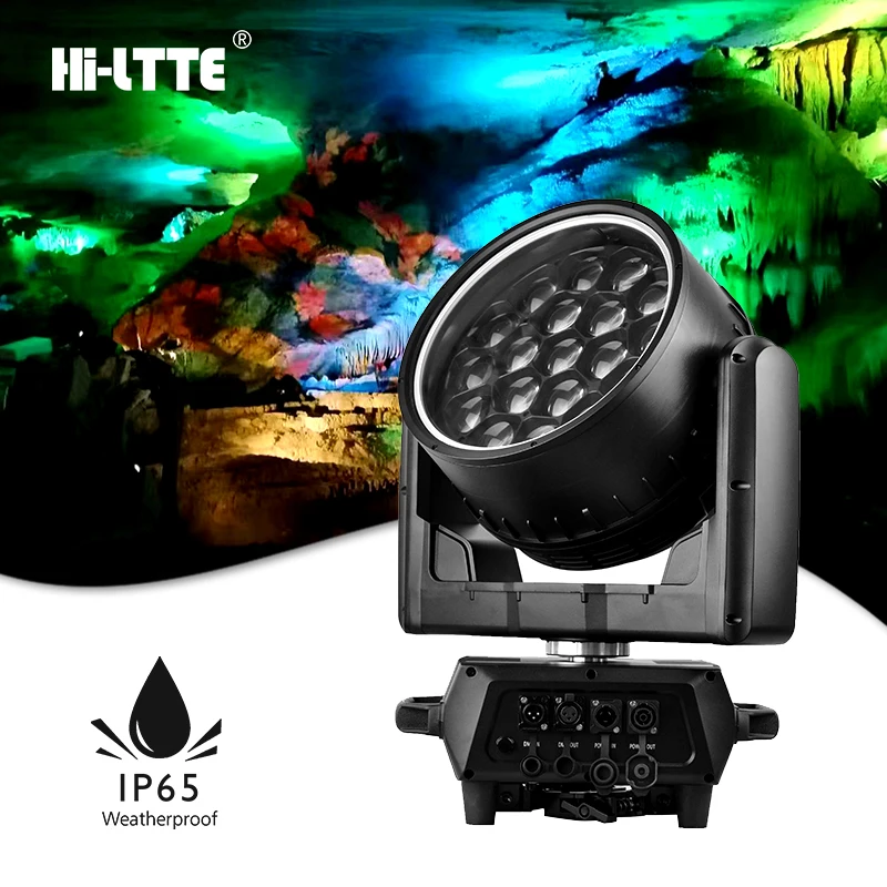 Led RGBW Outdoor 19*40W 4in1 DMX light Stage moving wash dmx ip65 mini bee eye