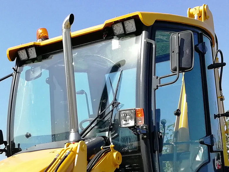 Earthmoving Machinery CLG765A Tractor 4x4 Wheel Backhoe Loader With Fast Site Transfer Speed