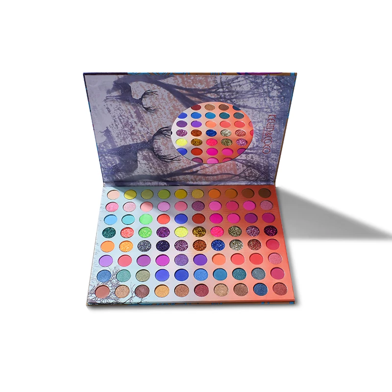
New Design 80 Colors Antler Girl Sombras Eyeshadow Palette OEM Private Label Cosmetics 