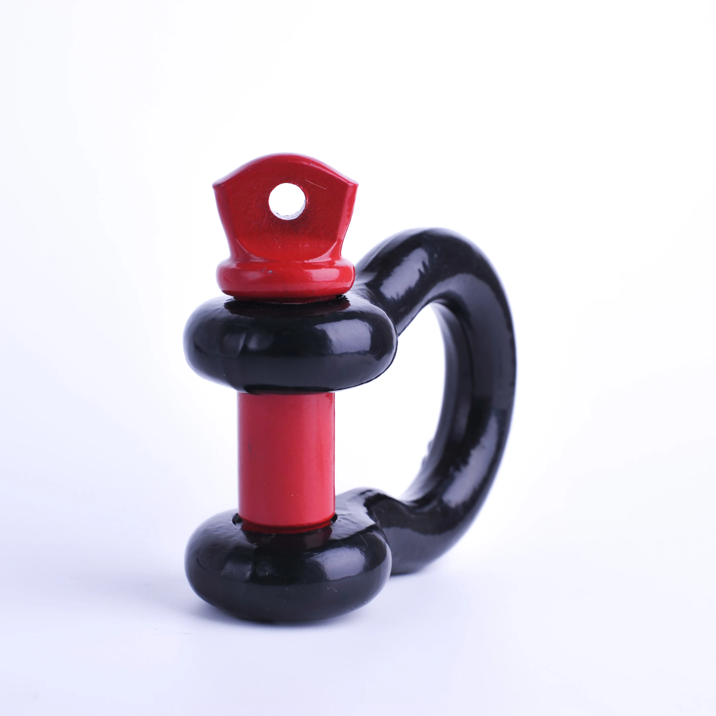 Black Forged Steel Bow Shackle G-209 US Type Standard Screw Pin Marine D Shackle Galvanized Surface Treatment Anchor Shackle