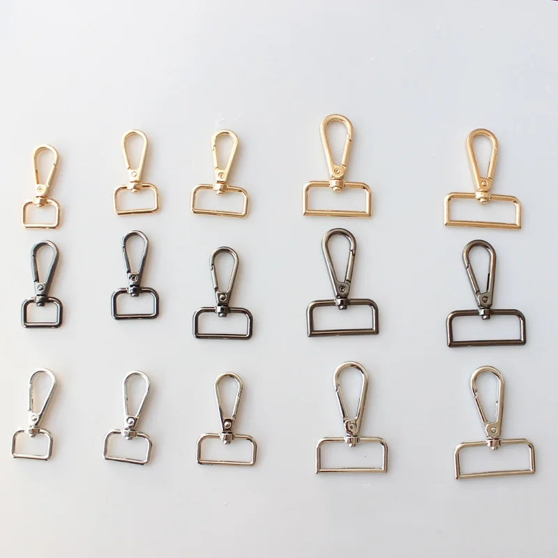 Factory ready stock wholesale metal swivel snap hook for dog collar alloy custom logo hook for backpacks handbag strap hooks
