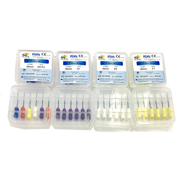 2020 hot sales new dental system Pro taper blue hand use surperfile sx-f3 25MM super flexible files use in curved root canal