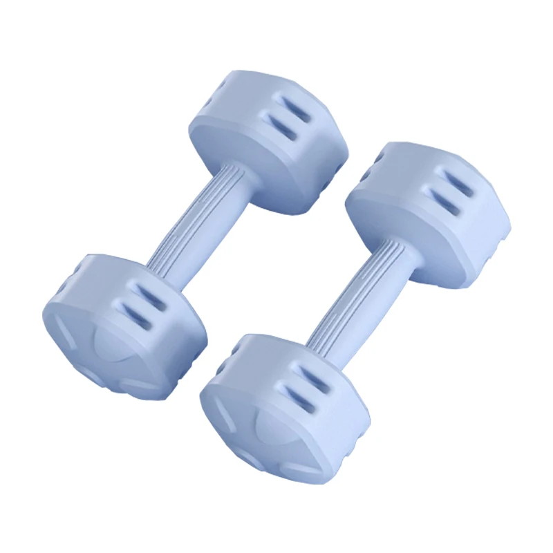 In Stock Home Fitness Women Dumbbell Body Building Dumbells Sets 1kg 2kg 3kg 4kg Dip Plastic Dumbbells