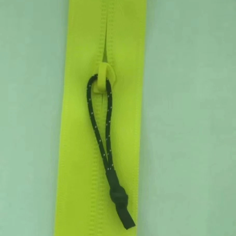 Lanke Custom Close End Fluorescent Orange Fluorescent Yellow Nylon TPU Waterproof Zipper for Tent Raincoat Ski Down Bag
