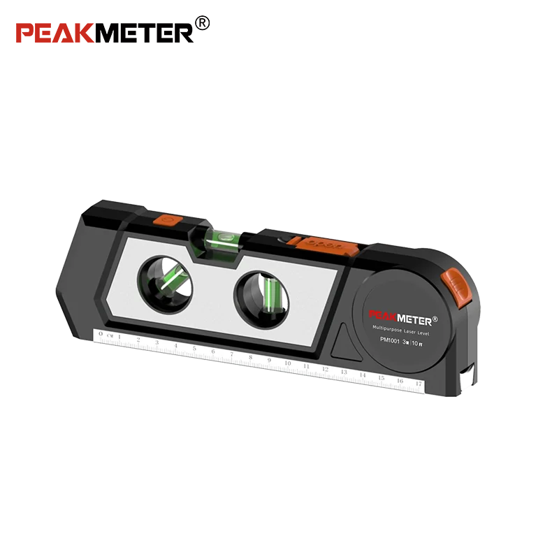 PM1001 horizon laser level ruler tape measure Multipurpose red laser tool distance meter