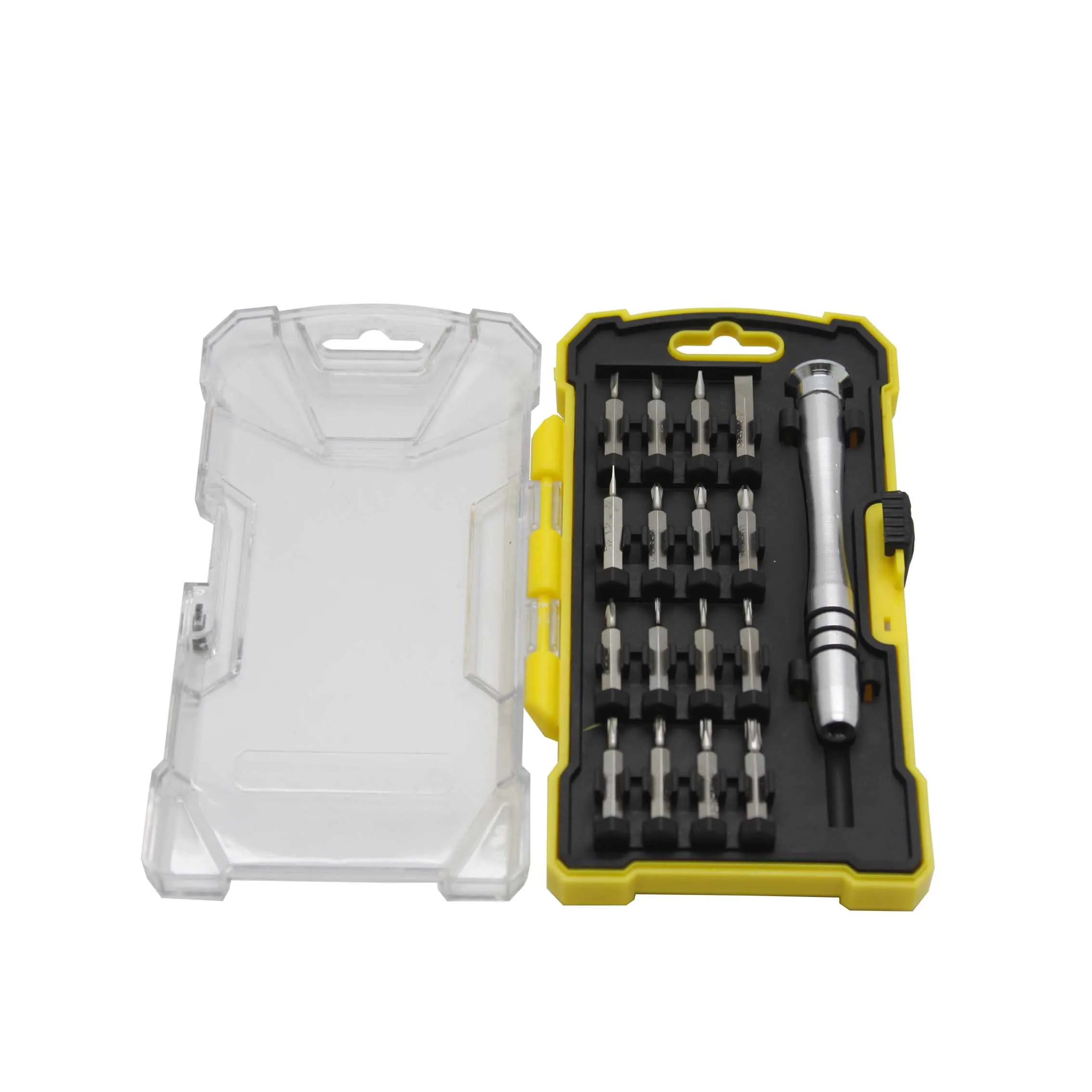 Aluminum Pen 18pcs Precision Screwdriver Bits Set Tool Set Box In Plastic Case Home Tool Kit with Customized Packaging and Logo