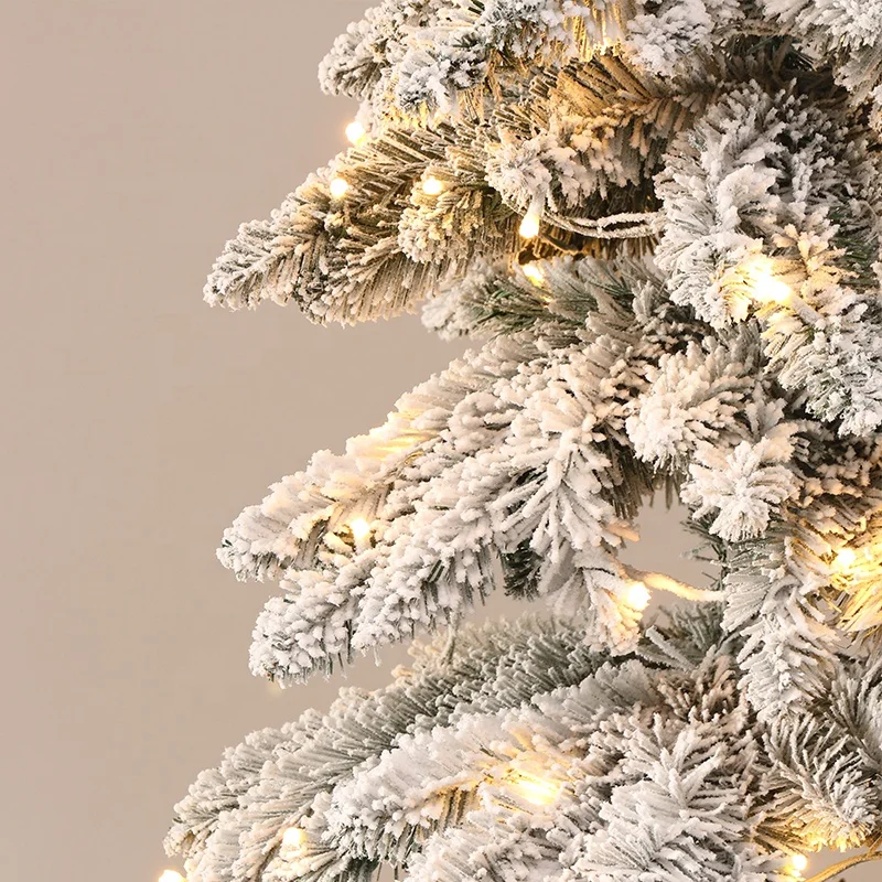 Hot Sale 120cm 4FT PVC Flock christmas  tree home decoration artificial led christmas tree