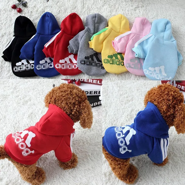 
Wholesale custom pet adidog Puppy Hoodie ropa de perro two Legs luxury dog clothes For dog clothes 