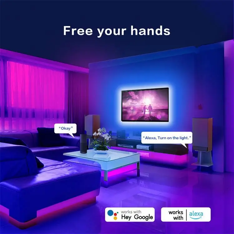 E-commerce Supplier 5m 10m 15m 20m 2835 IP65 Waterproof Flexible Ribbon Stripe DC 12V 5050 RGB LED Strips