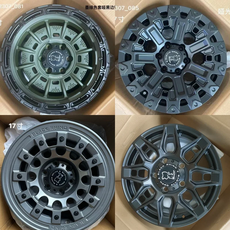 4X4 off road  black machine face  5x114.3 rines aluminum mag car alloy wheel for black rhino SUV Wheels 20 18 17 16 15  inch rim