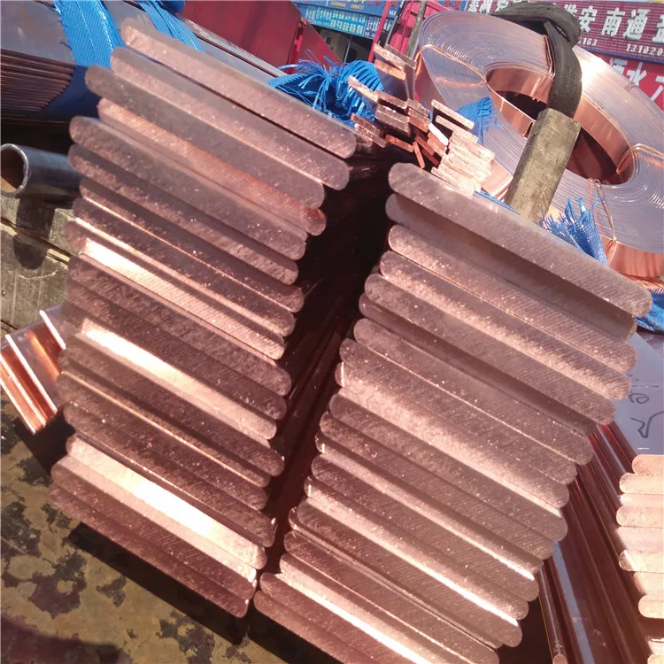 Manufacturer 99.99% purity copper electric copper busbar mill edge copper flat bar