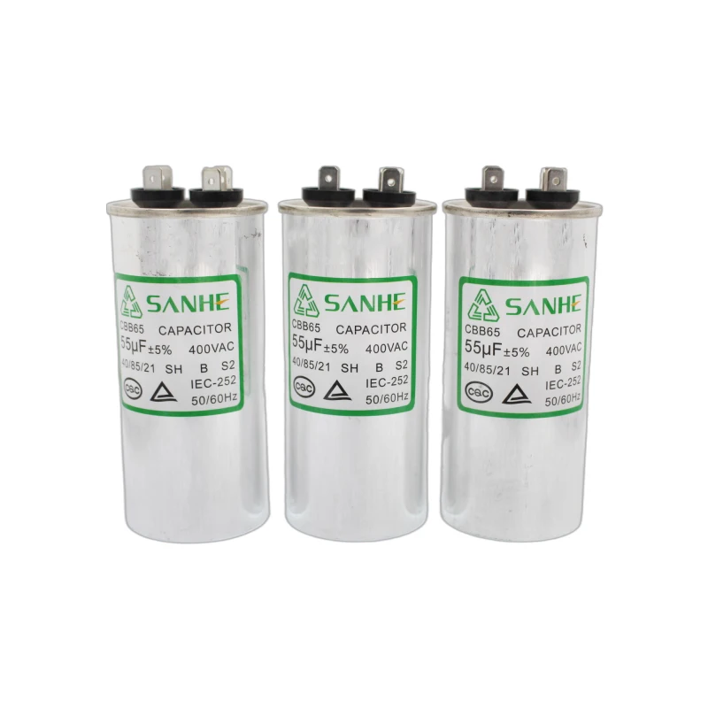 Cbb65 capacitor 55uf 5uf 220v ac motor running capacitor run capacitor 65uf 250vac