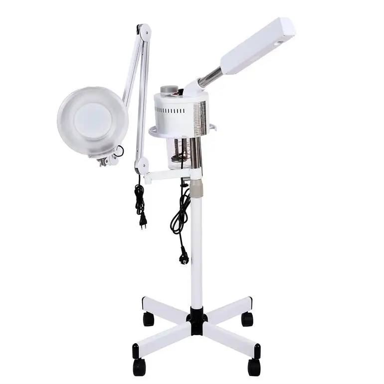 Ozon portable beauty cheap, professional 2 in 1 ozone multifunctional facial steamer with magnifying lamp/