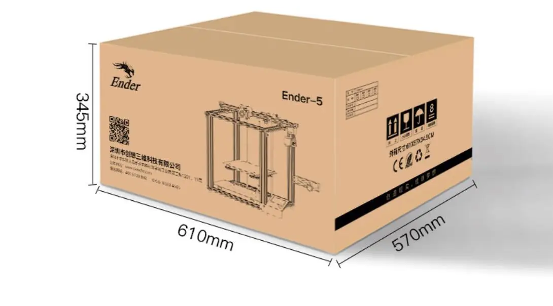  3D принтер Creality Ender 5 с фирменным источником питания рама CoreXY Cube 220x220x250 мм
