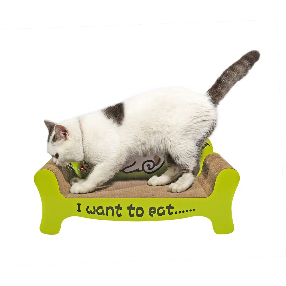 Дешевая цена картонная доска для кошачьего дома с логотипом на заказ Упаковочная гофрированная бумага кошачьих царапин