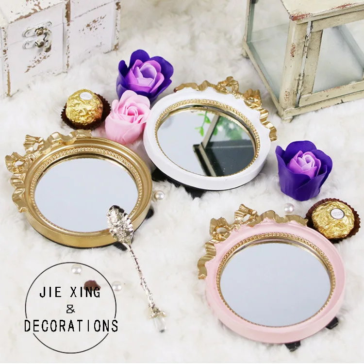 European Retro Multi-purpose Jewelry Makeup Mirror Shooting Props and Ornaments