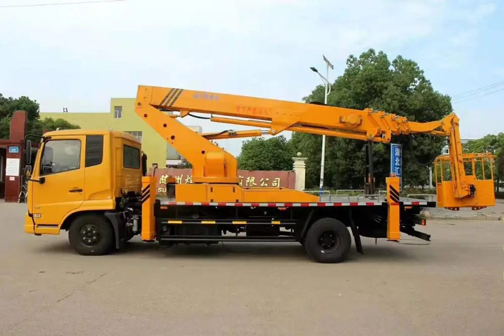 12 14 16m aerial platform truck working