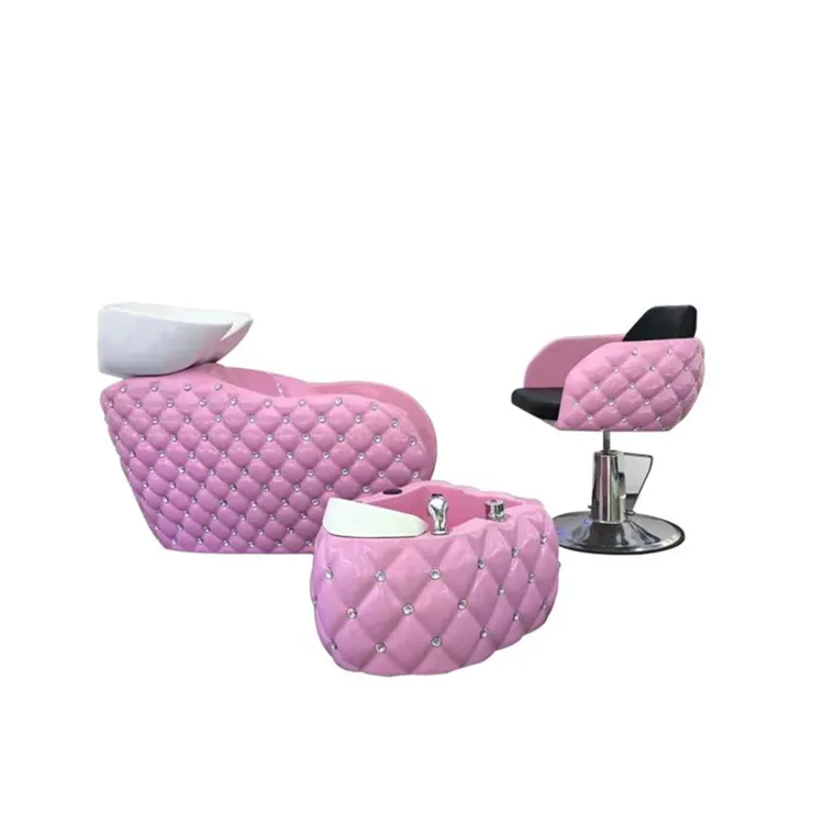 2022 modern spa pedicure chair hair shampoo chairs for Foshan factory, luxury shampoo station sink and chair