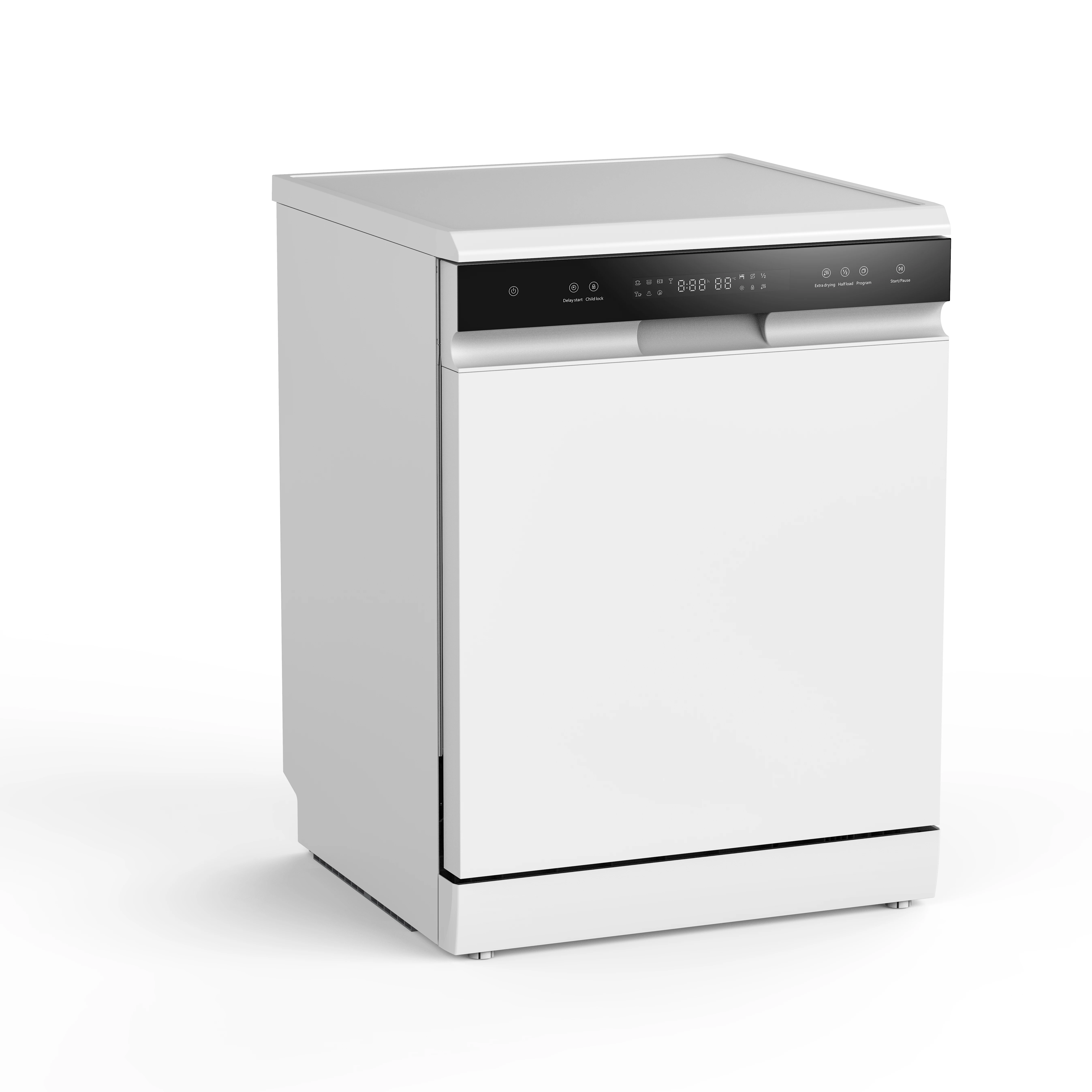 Euro Design Dishwasher For Kitchen Half Load 14 Setting 6 Program Free Standing Dishwashers