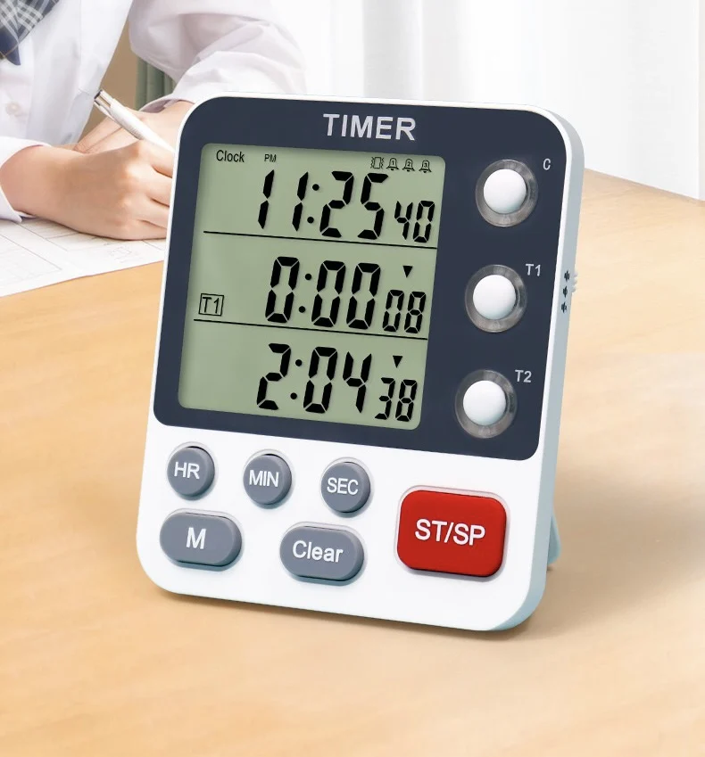 Three-channel timer Reminder timer Kitchen Cooking Industry Student alarm clock