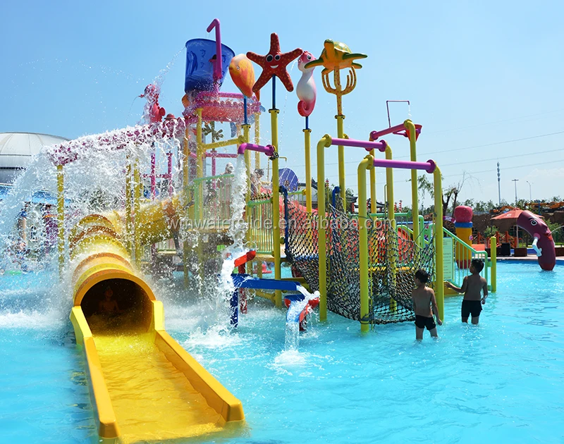 Large Water Park Equipment Cheap Fiberglass Rainbow Water Slide for Sale