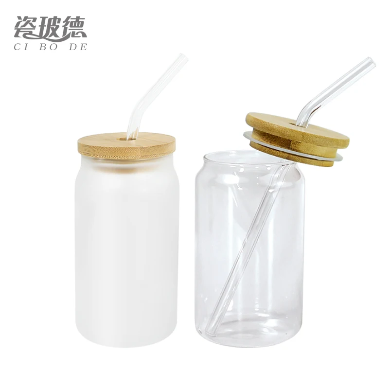 Custom DIY Print Sublimation blank glasses tumbler cola bottle soda shape beer can tea water set glass cup drinking