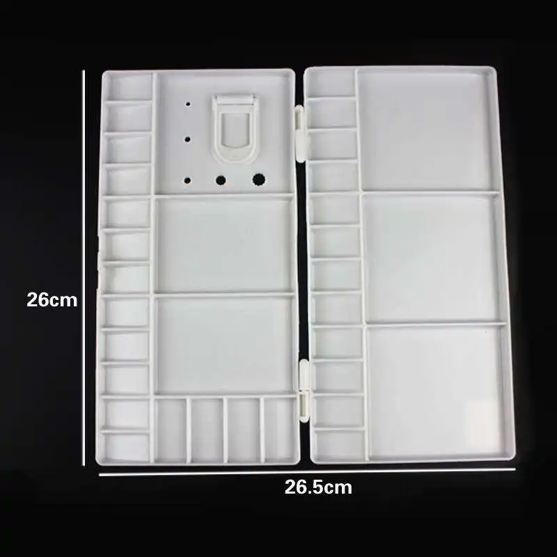 Art supplies Flip Folding Drawing Tools Palette 33 wells watercolor palette for oil drawing