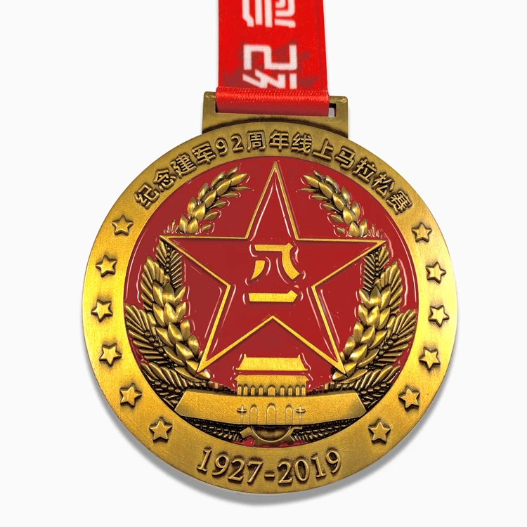 Wholesale Design Custom Cheap Award Sports Cheap Netball Basketball enamel five-pointed star Metal Medals