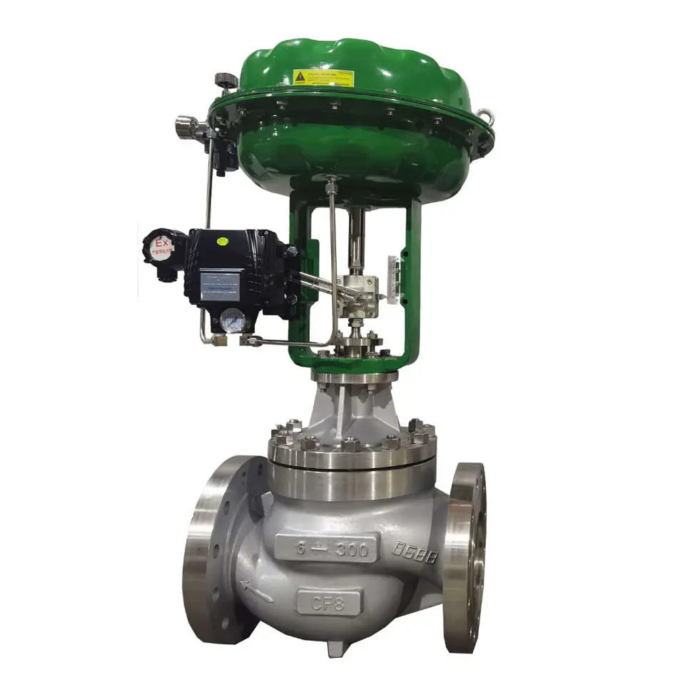 Пневматический шарообразный редуктор давления DN50 SS304 4 20ma регулирующие клапаны с электро-пневматическим