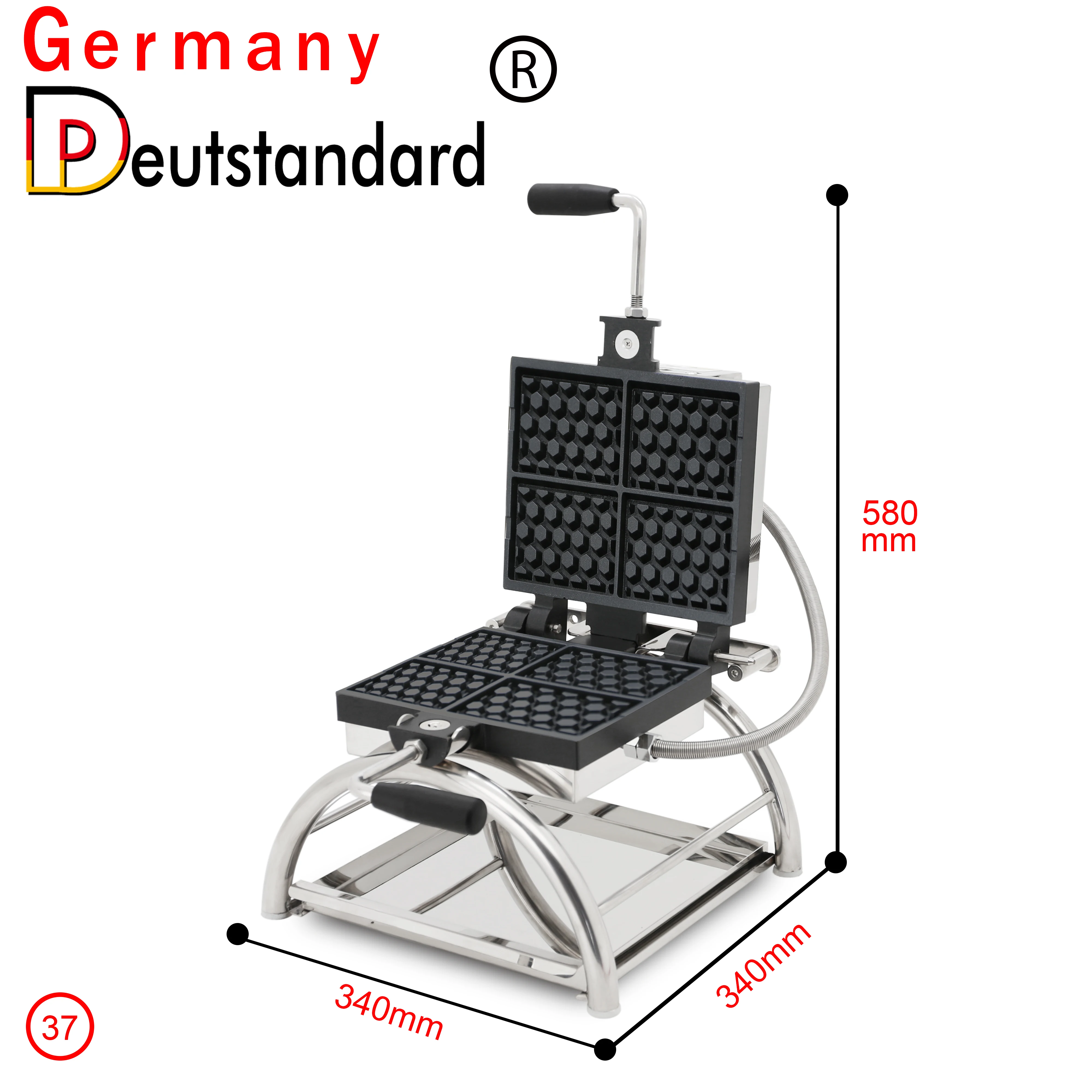 Germany Deutstandard NP-37 Rotating Honeycomb Waffle Stick Maker