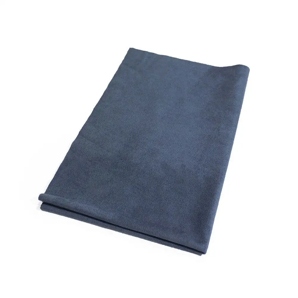 Antimicrobial Sweat Absorbent Suede Gym Yoga Mat Towel Custom Laser Printed logo Non slip Yoga Towel