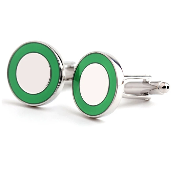 Cufflinks Button Custom Your Own Logo Tie Silver Cuff Link Sets Zinc Alloy Blank Car Metal Silver Men Cufflinks